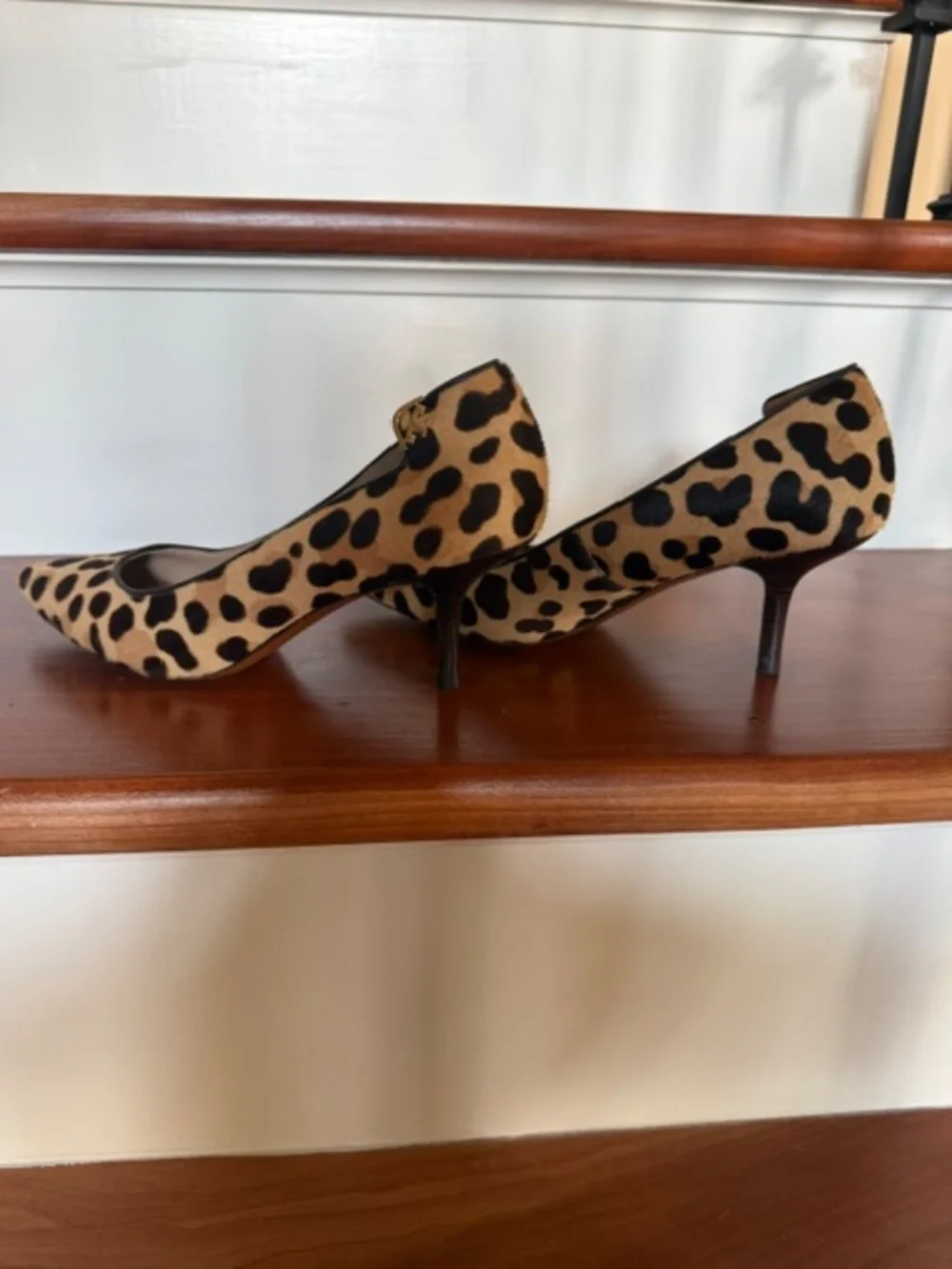 Tory Burch Leopard kitten heels